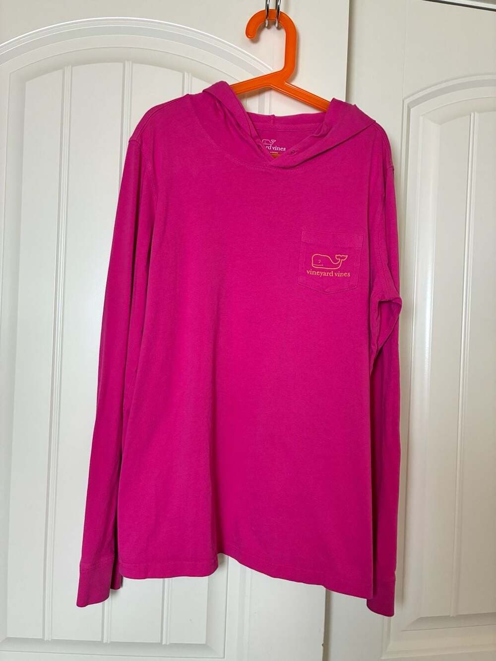 Vineyard Vines Pink Long Sleeve Hooded Tee S